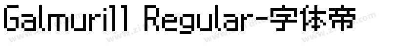 Galmuri11 Regular字体转换